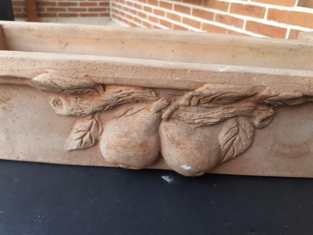 Paire de jardinières en terre cuite d'Italie, Ophalen, Overige materialen, Minder dan 30 cm, Minder dan 60 cm