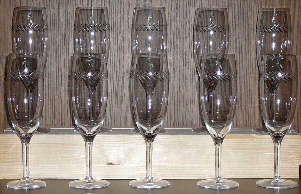 10 Champagneglazen   (m) (doos 3), Huis en Inrichting, Ophalen of Verzenden