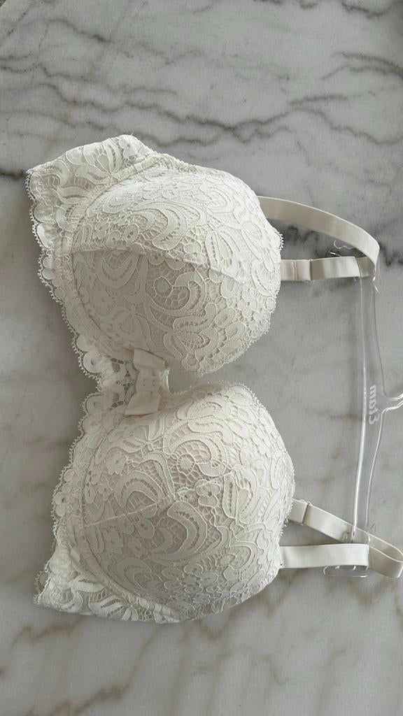 Soutien blanc dentelle fr90D, Blanc