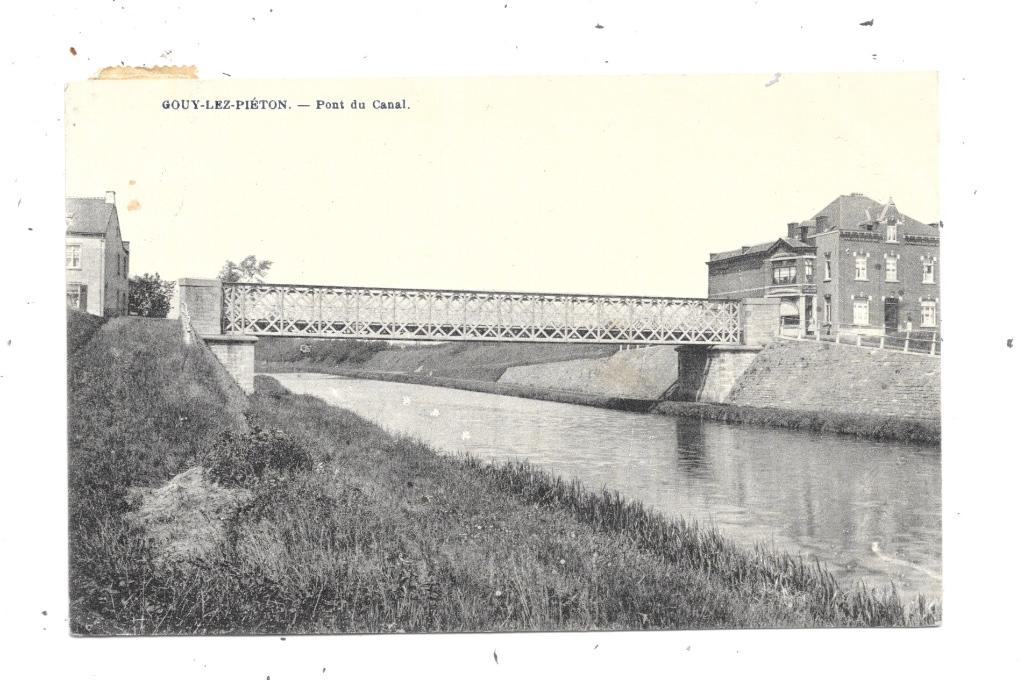 Gouy-lez-Piéton NA11: Pont du Canal 1924, Envoi, 1920 à 1940, Affranchie, Hainaut