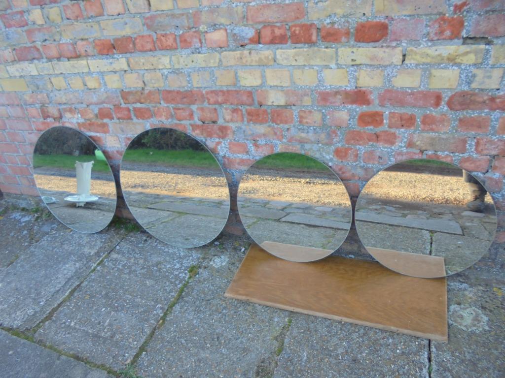 lot ronde spiegels 4 stuks, Huis en Inrichting, Ophalen, Zo goed als nieuw, Rond, 50 tot 75 cm