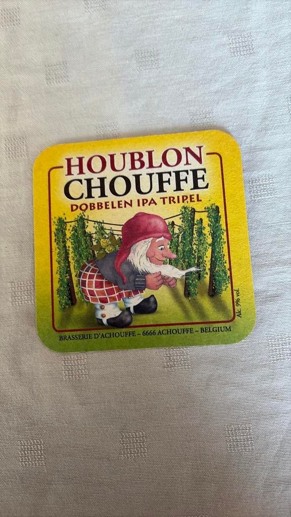 Bierviltje chouffe, Verzamelen, Ophalen of Verzenden, Nieuw, Viltje(s)