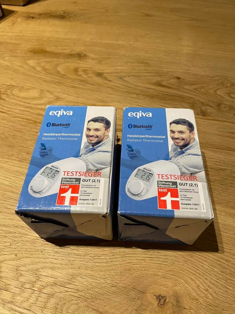 Lot de 2 Thermostat radiateur Bluetooth, Thermostat intelligent, Neuf