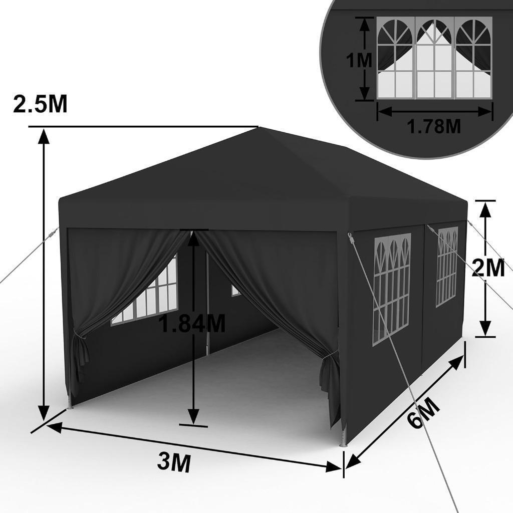 Partytent Paviljoen 3x3 3x6 3x9m met zijwanden Nieuw, Ophalen, Nieuw, Partytent