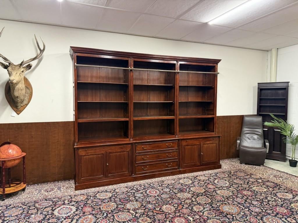 Klassiek Engels Boekenkast Bibliotheekkast, Enlèvement