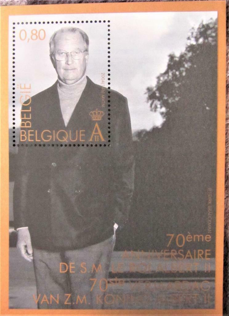 POSTZEGELS BELGIË- 70e VERJAARDAG KONING ALBERT II **, Postzegels en Munten, Ophalen of Verzenden, Postfris, Koningshuis