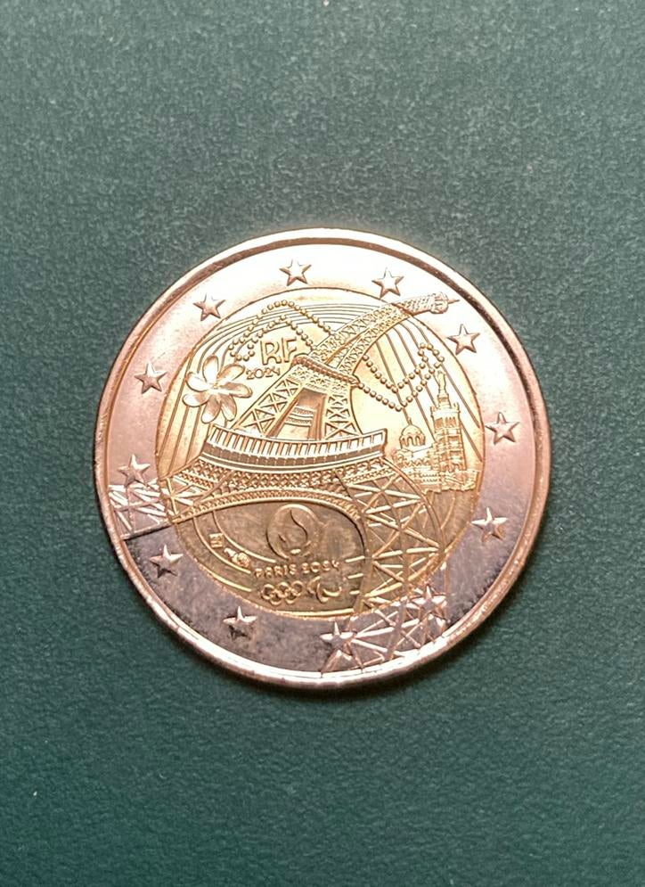 Pièce 2 euros Jeux Olympiques Paris 2024, Enlèvement ou Envoi, France, 2 euros, Monnaie en vrac