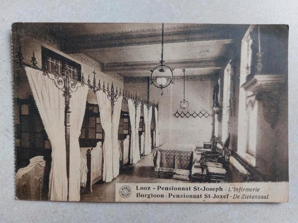 Oude postkaart Borgloon, Verzamelen, Ophalen of Verzenden