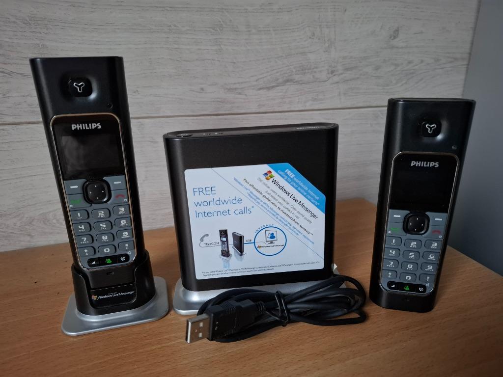 Philips VOIP43325/21, Enlèvement, Utilisé, 2 combinés