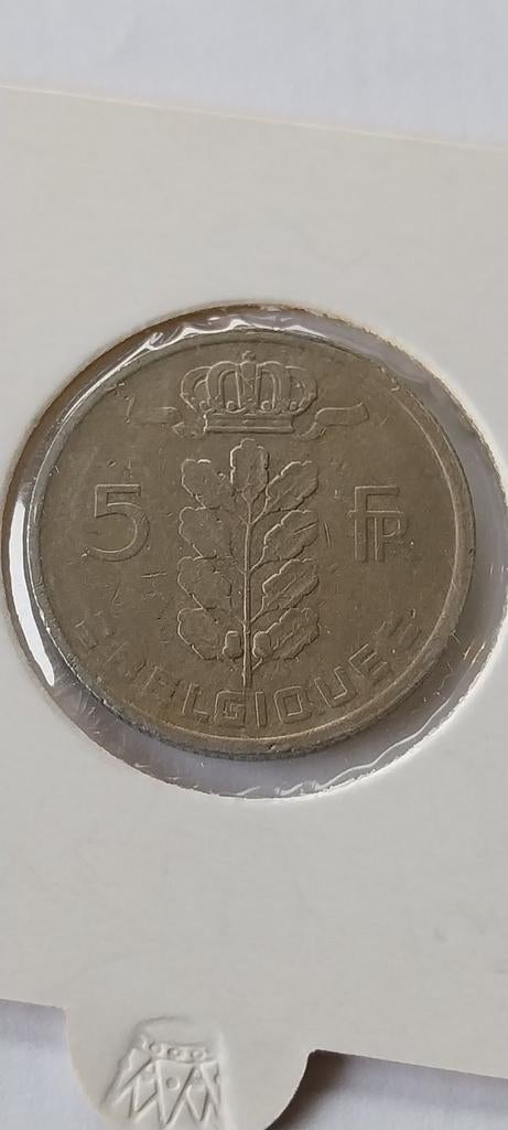 5 frank 1973 frans, Ophalen of Verzenden, Metaal, Losse munt