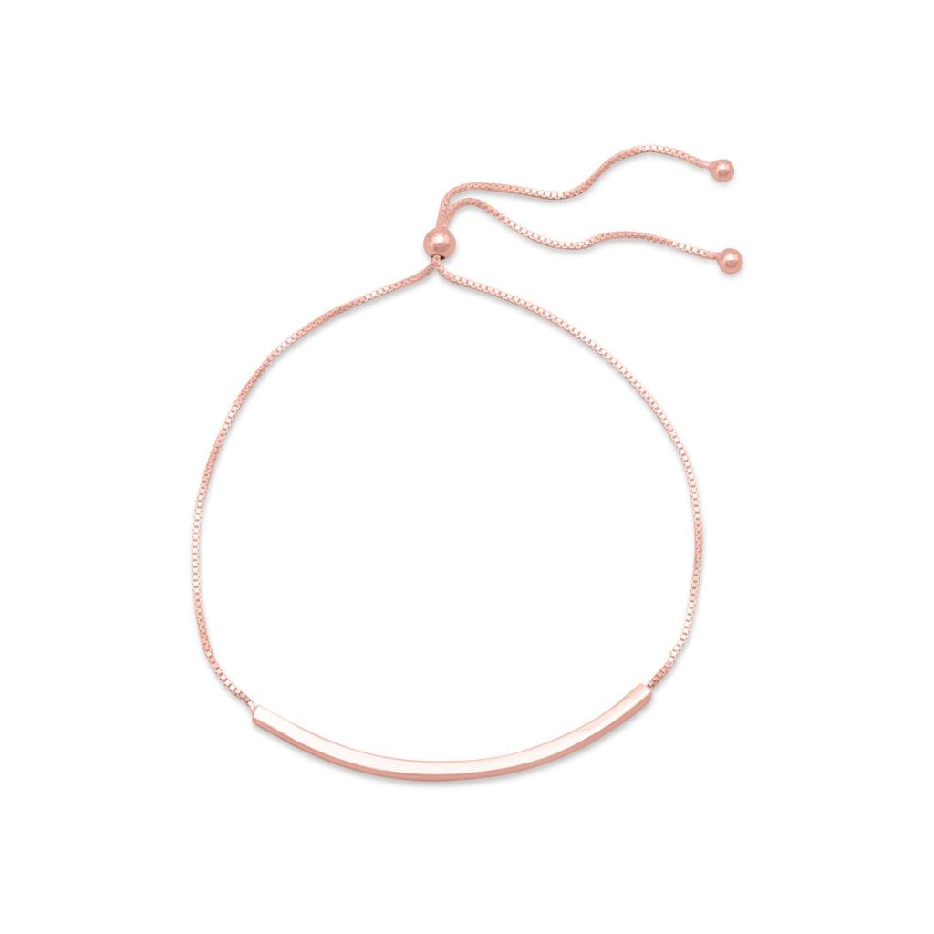 Bracelet pour femme en argent plaqué or rose 14 carats, Enlèvement ou Envoi, Neuf, Rose, Argent
