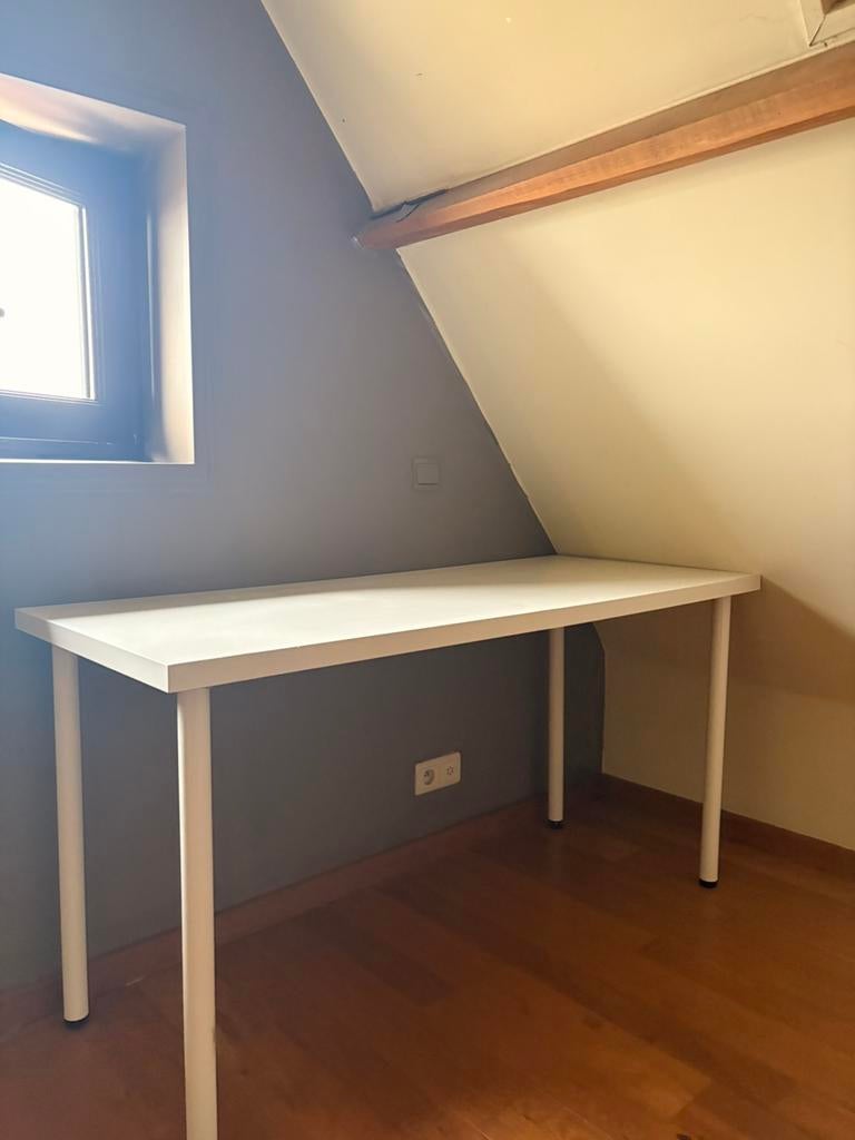 Bureau blanc, Maison & Meubles, Enlèvement, Réglable en hauteur, Utilisé