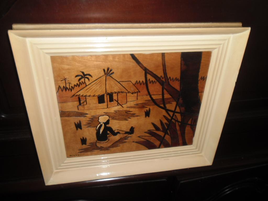 Afrikaanse houtgravure, Antiek en Kunst, Ophalen