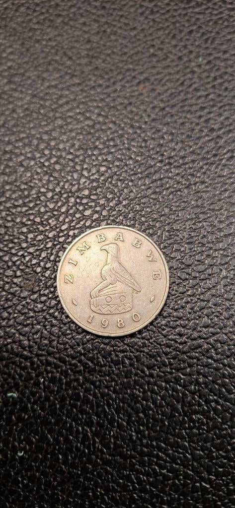 #1#    Zimbabwe 1 dollar 1980, Postzegels en Munten, Ophalen of Verzenden, Zimbabwe