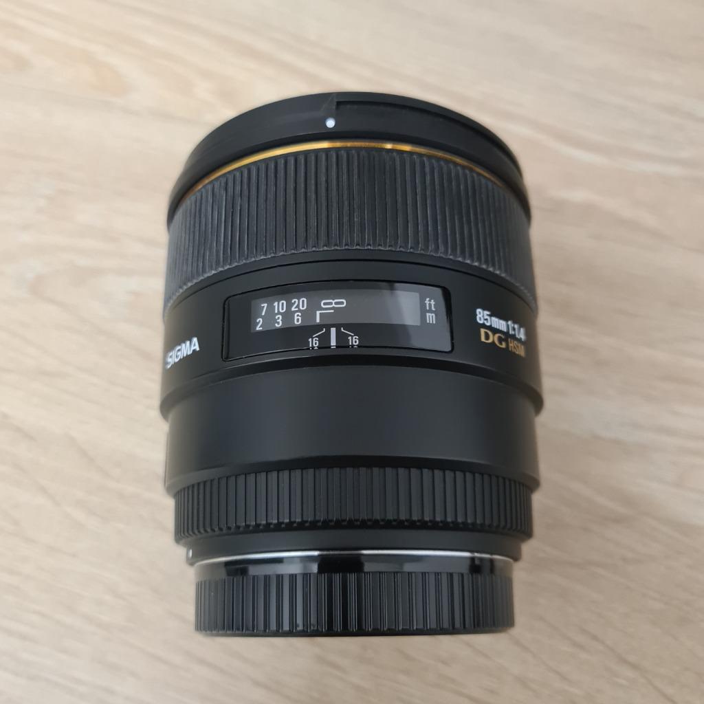 Objectif Sigma 85mm 1,4 DG HSM pour Canon monture EF, Ophalen, Zo goed als nieuw, Telelens