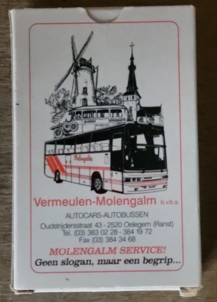 Jeu de cartes Vermeulen Molengalm Oelegem, Enlèvement ou Envoi, Comme neuf, Carte(s) à jouer