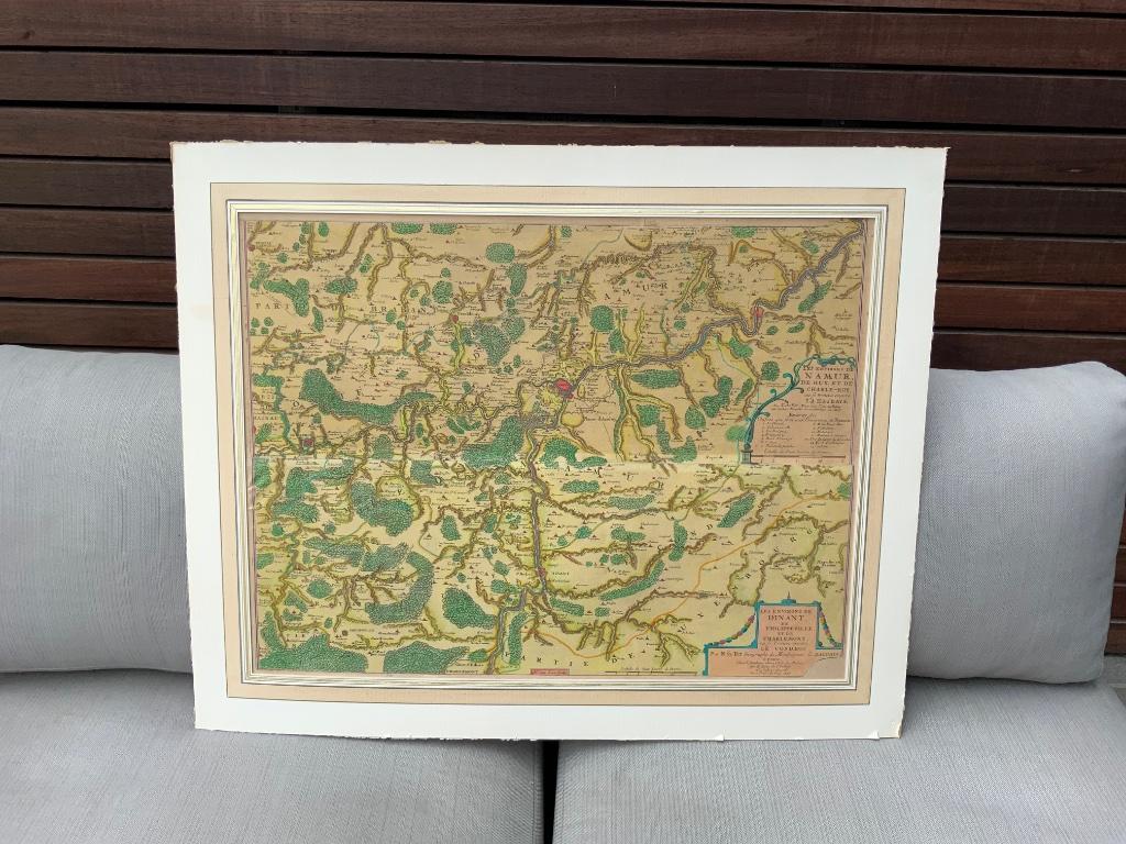 Oude geografische kaart van België, Boeken, Gelezen, Ophalen of Verzenden, Landkaart, N. de Fer