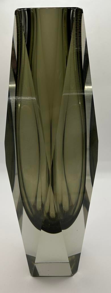 XXL vintage Murano Sommerso gefacetteerde glazen, Ophalen of Verzenden