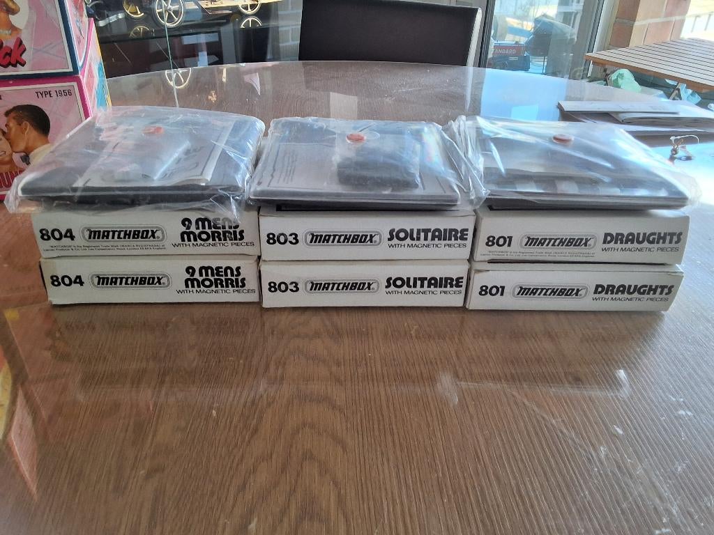 6 jeux de société Matchbox, Enlèvement ou Envoi, Comme neuf, Voiture, Matchbox