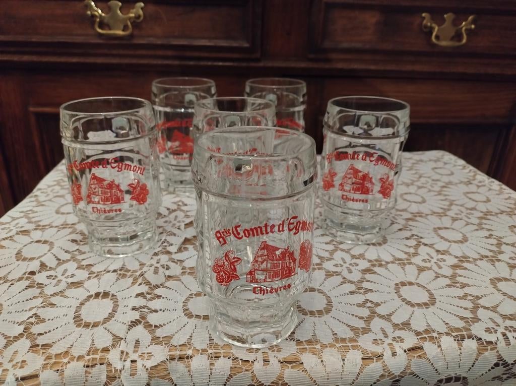 Six chopes Brasserie Comte d'Egmont chièvres, Enlèvement ou Envoi