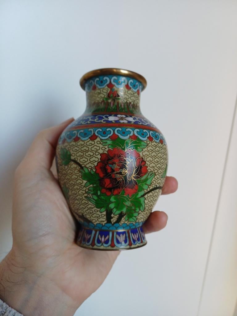 Cloisonné vaas chinees, Ophalen