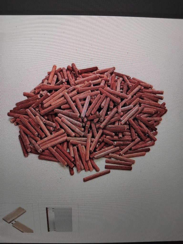 Chevilles cannelées en bois de padouk gros lot, Doe-het-zelf en Bouw, Ophalen, Nieuw, 50 tot 100 mm, Pluggen