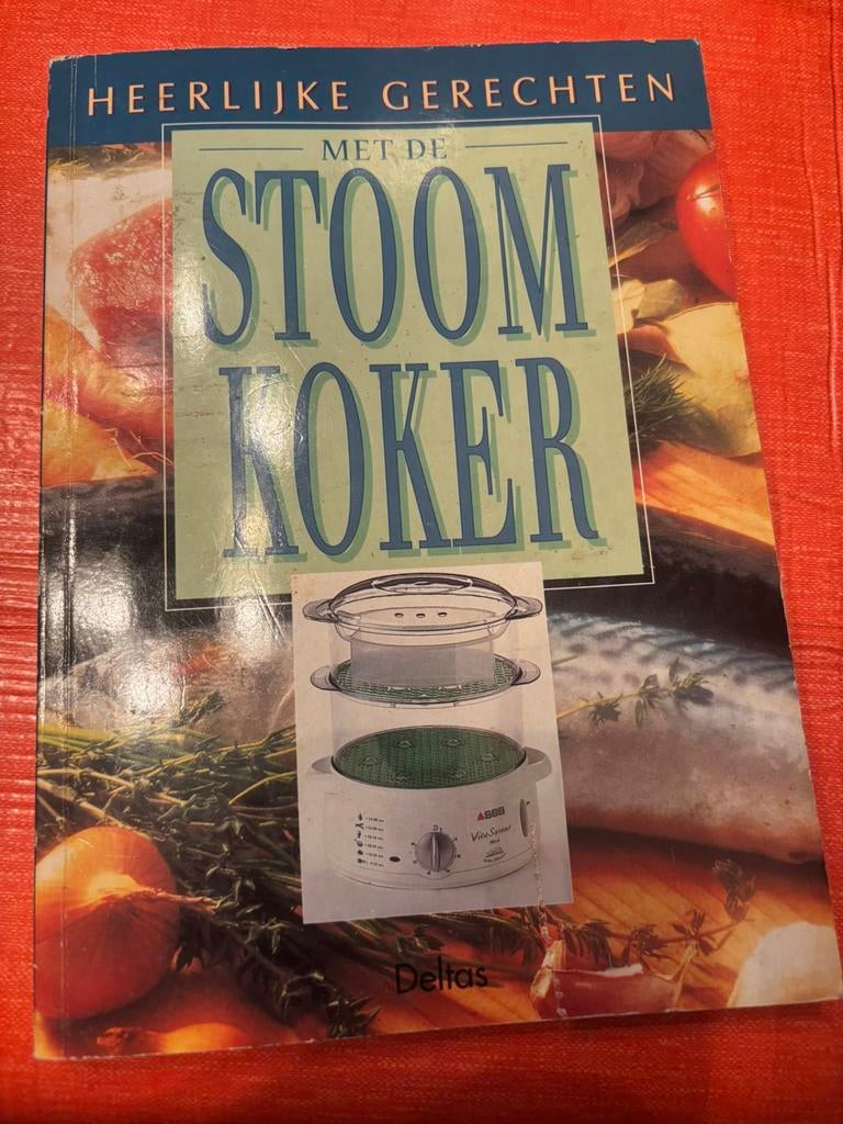 Stoomkoker + kookboek, Ophalen, Zo goed als nieuw