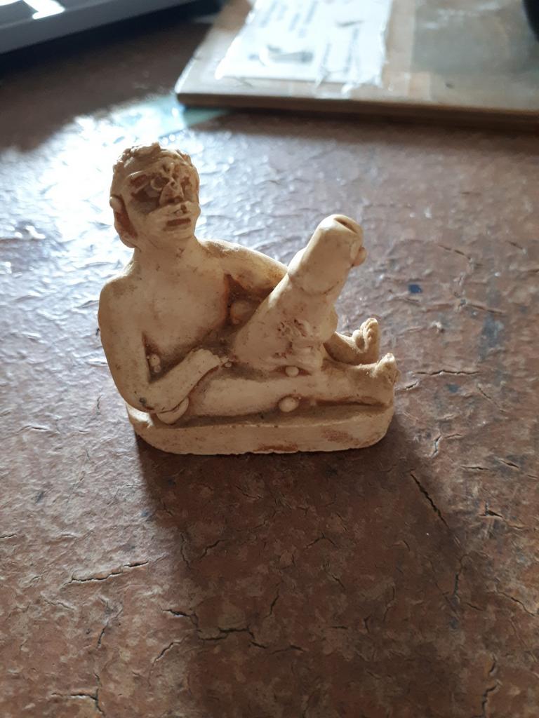Beeldje van oud griekse god : Priapus, Ophalen of Verzenden