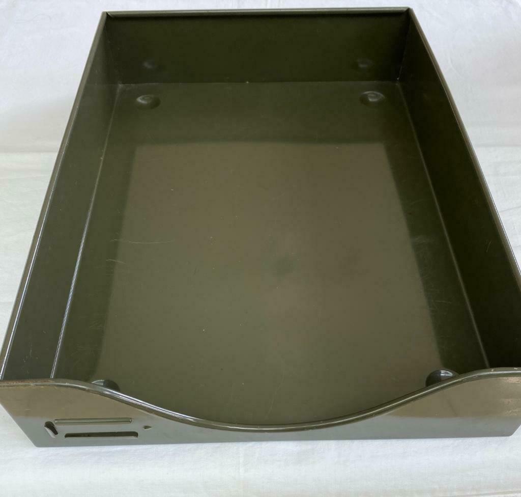 Metalen groene sorteerbak - retro - vintage, Ophalen of Verzenden, Huis en Inrichting