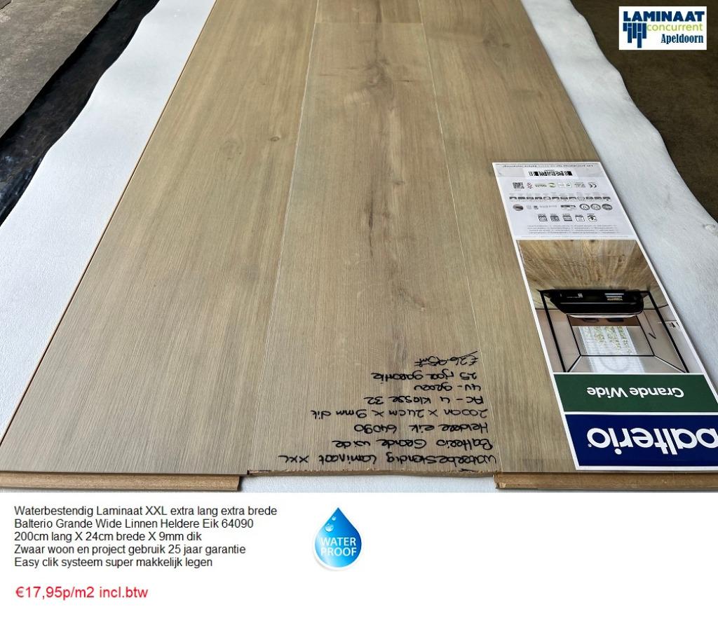Waterbestendig Laminaat Heldere Eik 64090 9mm Top kwaliteit, Neuf, Aggloméré, Enlèvement ou Envoi, Crème