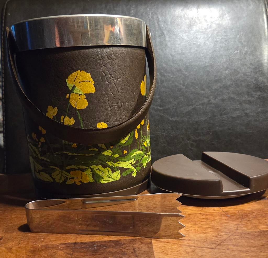 Vintage Brabantia ijsemmer met ijstang, Ophalen of Verzenden