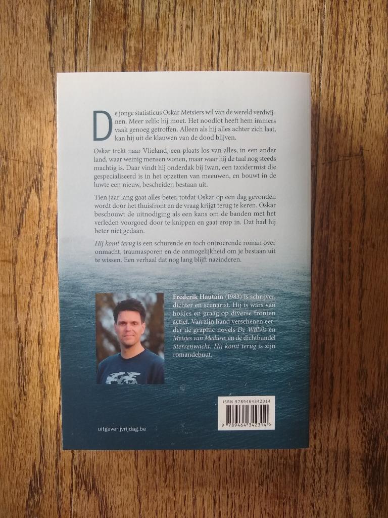 Hij komt terug - Frederik Hautain, Enlèvement ou Envoi, Frederik Hautain, Belgique, Comme neuf