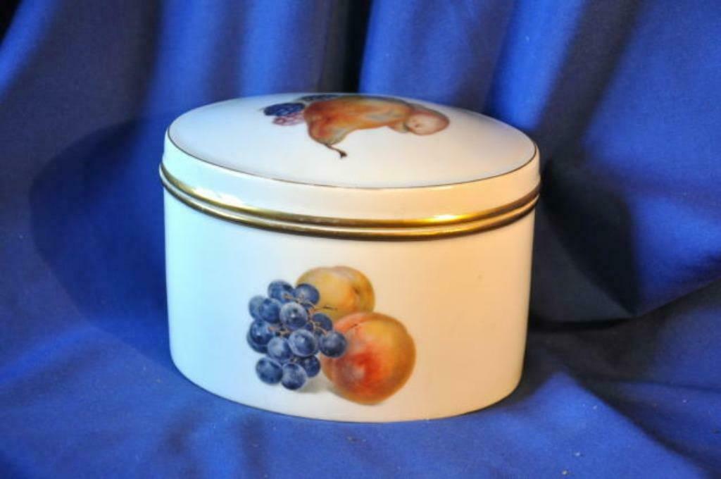 § bonbonniere decor fruits porcelaine bavaria, Ophalen of Verzenden