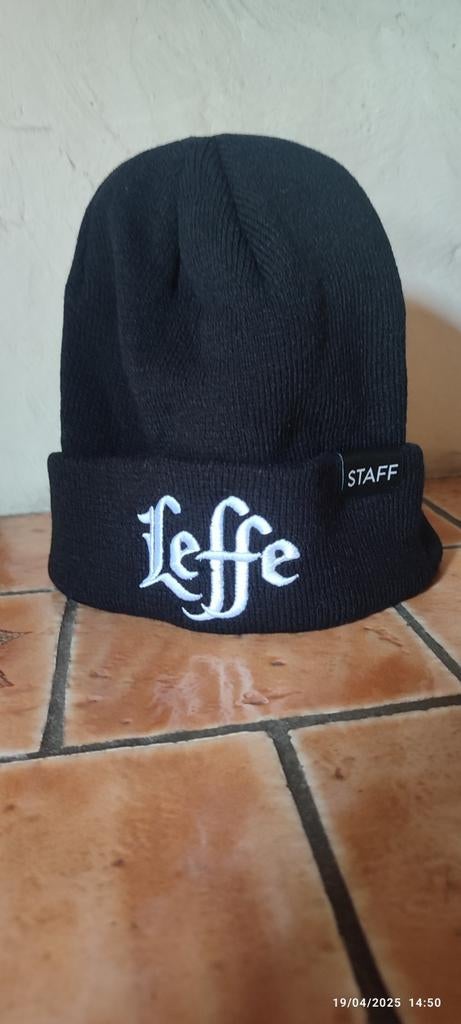 Bonnet brodé LEFFE., Enlèvement ou Envoi, Neuf, Vêtements, Leffe