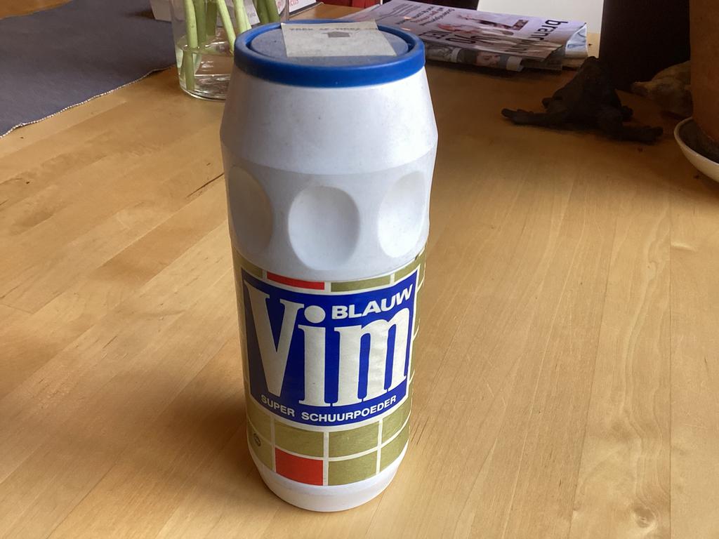 Vim schuurpoeder. Plastieken bus. Niet geopend., Verzamelen, Ophalen of Verzenden