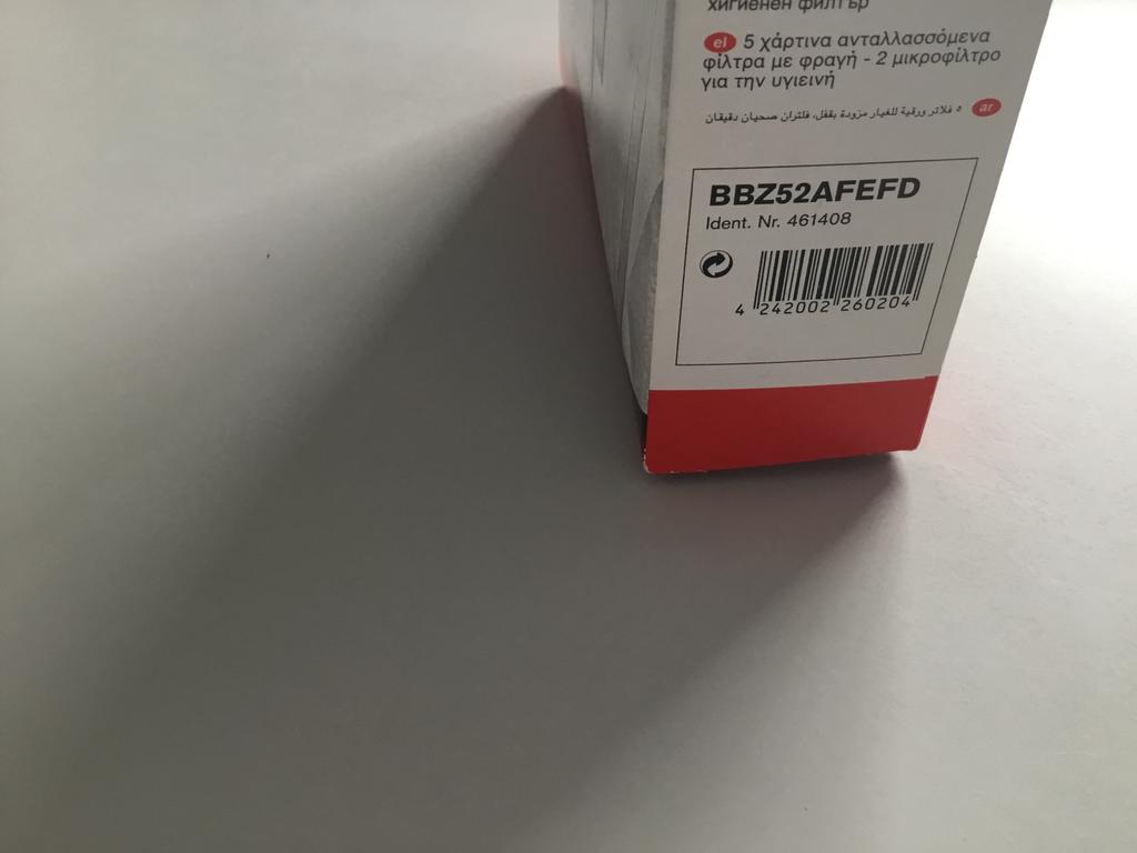 Bosch stofzuiger zakken 4 stuks, Ophalen, Nieuw