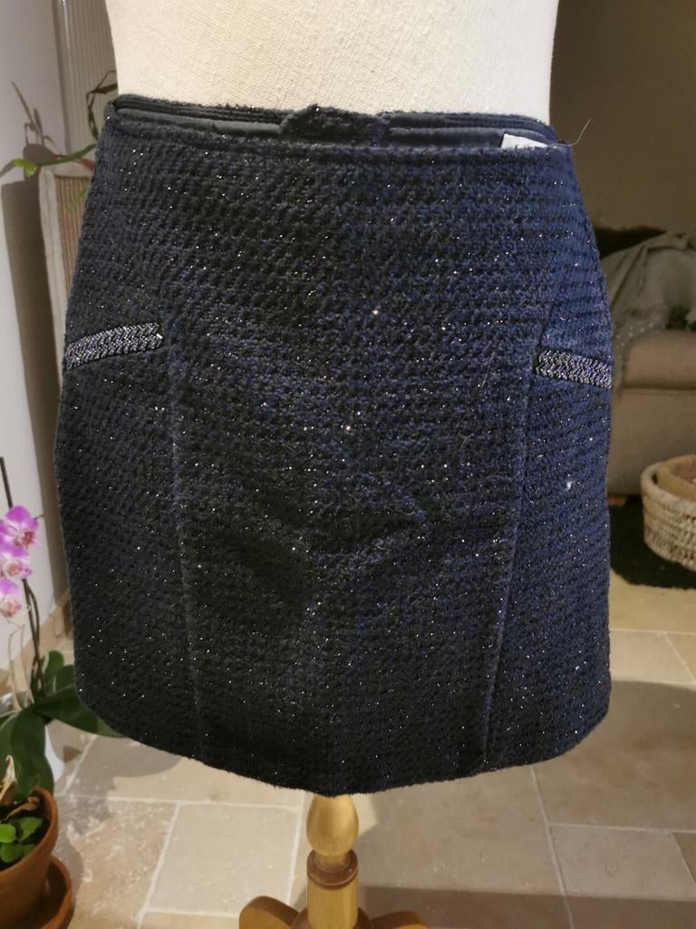 Magnifique jupe festive de chez Camaïeu, Enlèvement ou Envoi, Comme neuf, Taille 36 (S), Bleu