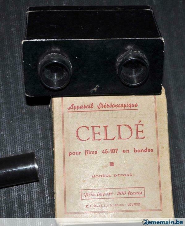 visionneuse stéréoscopique CELDé films 45-107, TV, Hi-fi & Vidéo, Projecteurs dias, Enlèvement ou Envoi, Utilisé