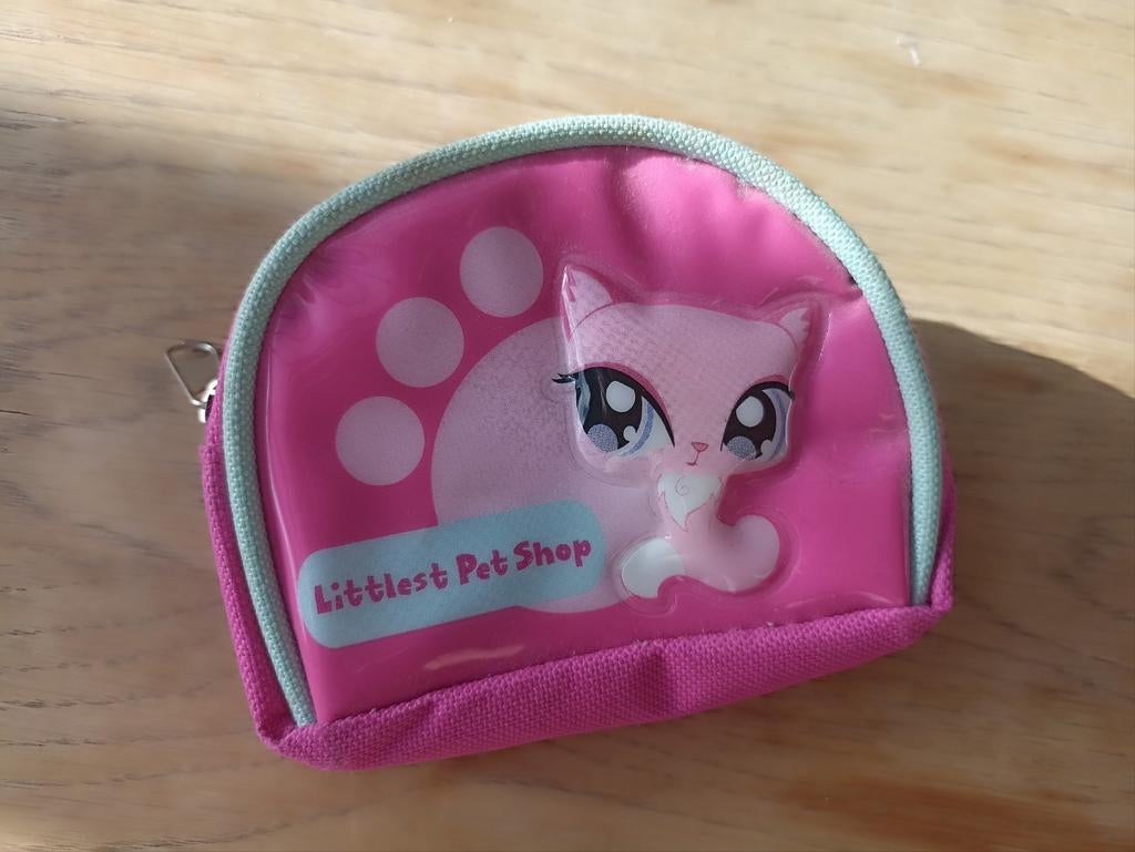 Porte-monnaie rose Littlest Pet Shop 11x9 cm, Kinderen en Baby's, Ophalen of Verzenden, Zo goed als nieuw