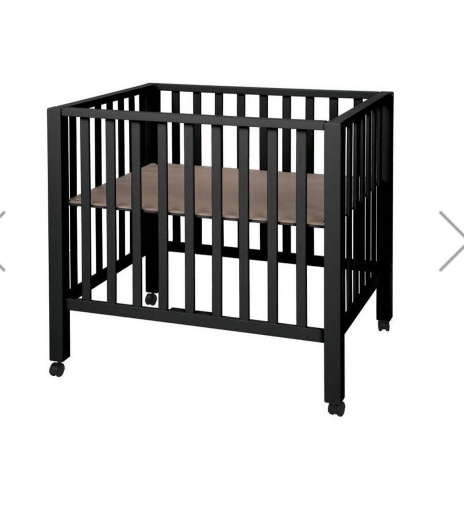 Box/ babypark pericles zwart incl nieuwe matras, Enlèvement, Comme neuf, Roulettes
