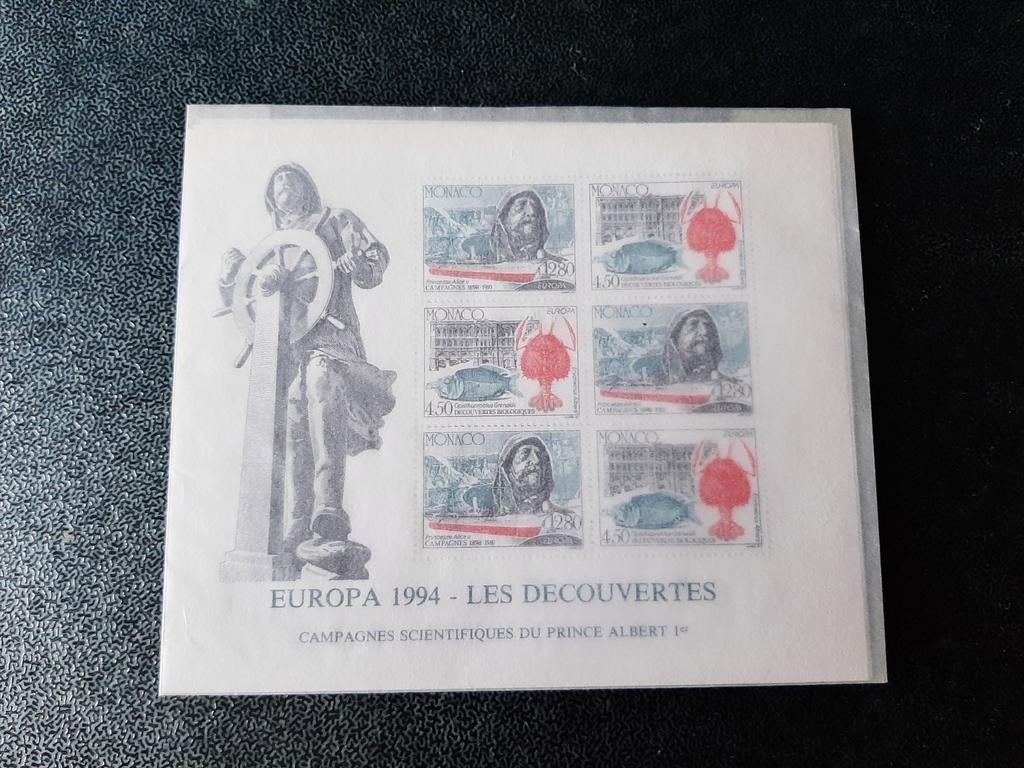 Feuillet Monaco oblitérés et non oblitérés, Enlèvement ou Envoi