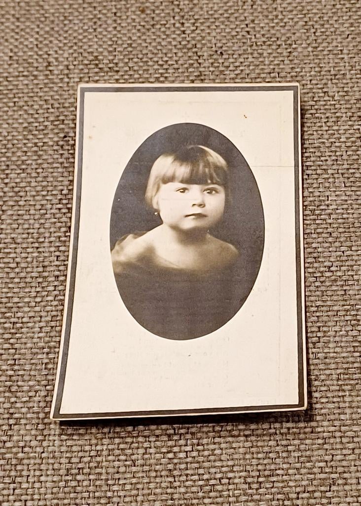 Carte de prière pour bébé Blanche Wittecurd, Enlèvement ou Envoi, Image pieuse