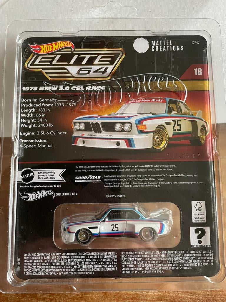 Hot wheels bmw 3.0 csl Hotwheels, Enlèvement ou Envoi, Neuf