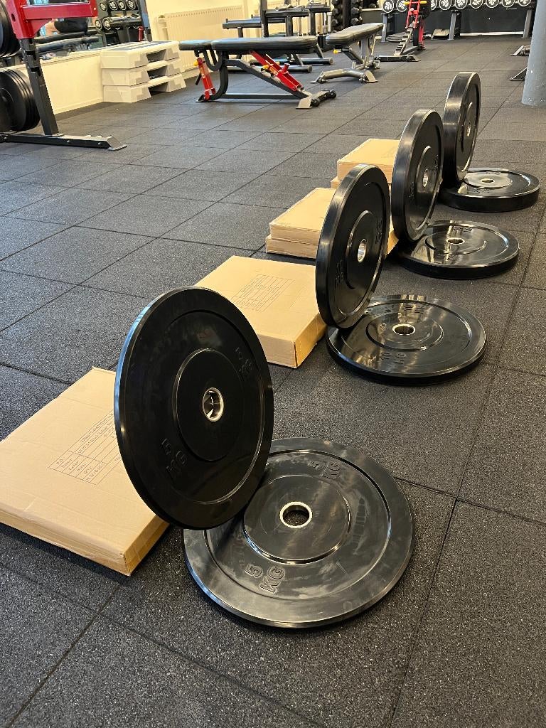 Bumperplates / bumper plates/Gewicht/Halter/110kg nieuw, Sport en Fitness, Ophalen, Nieuw, Benen, Halterschijven