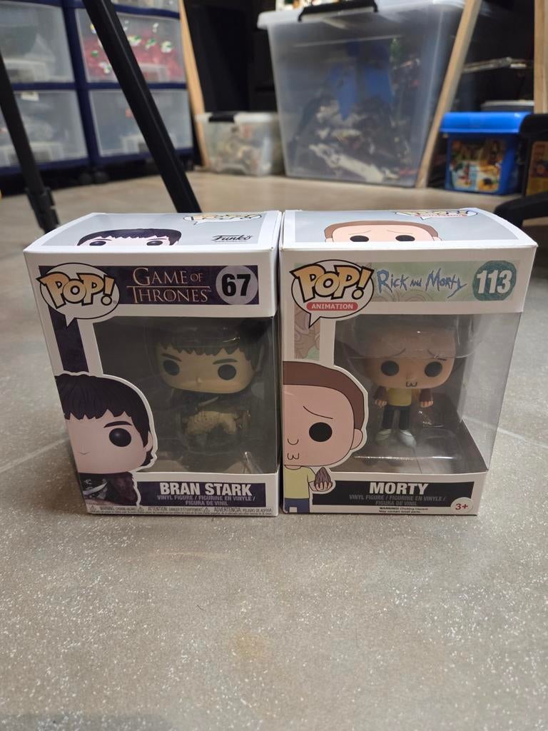 Lot van 2 Funko Pops, Rick And Morty en Game Of Thrones, Verzamelen, Ophalen of Verzenden, Zo goed als nieuw