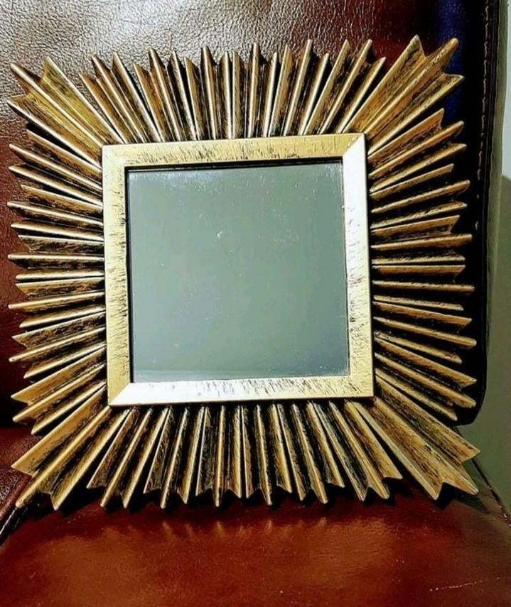 Miroir doré 2,5 cm en polyester, Maison & Meubles, Enlèvement ou Envoi, Comme neuf