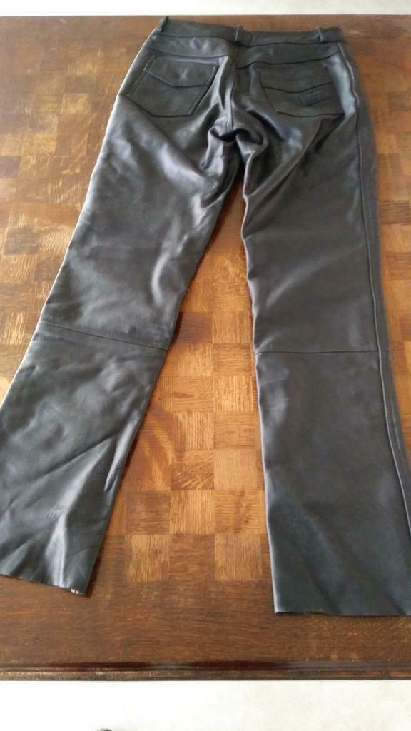 Moto kleding lederen moto broek maat 44, Enlèvement, Comme neuf