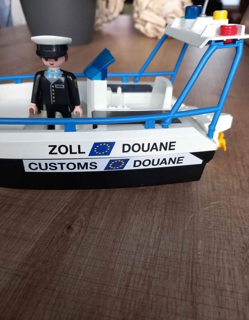 Playmobil boot douane, Ophalen, Zo goed als nieuw