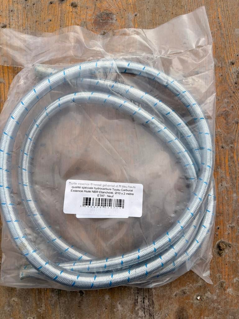 Tuyau renforcé pour carburant diam 10 x2 m, Enlèvement, Neuf