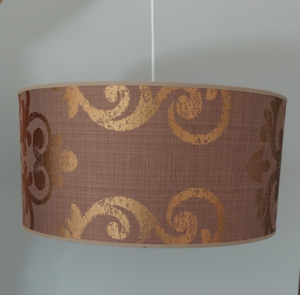 Ronde hanglamp, Enlèvement, Utilisé, Beige, Rond